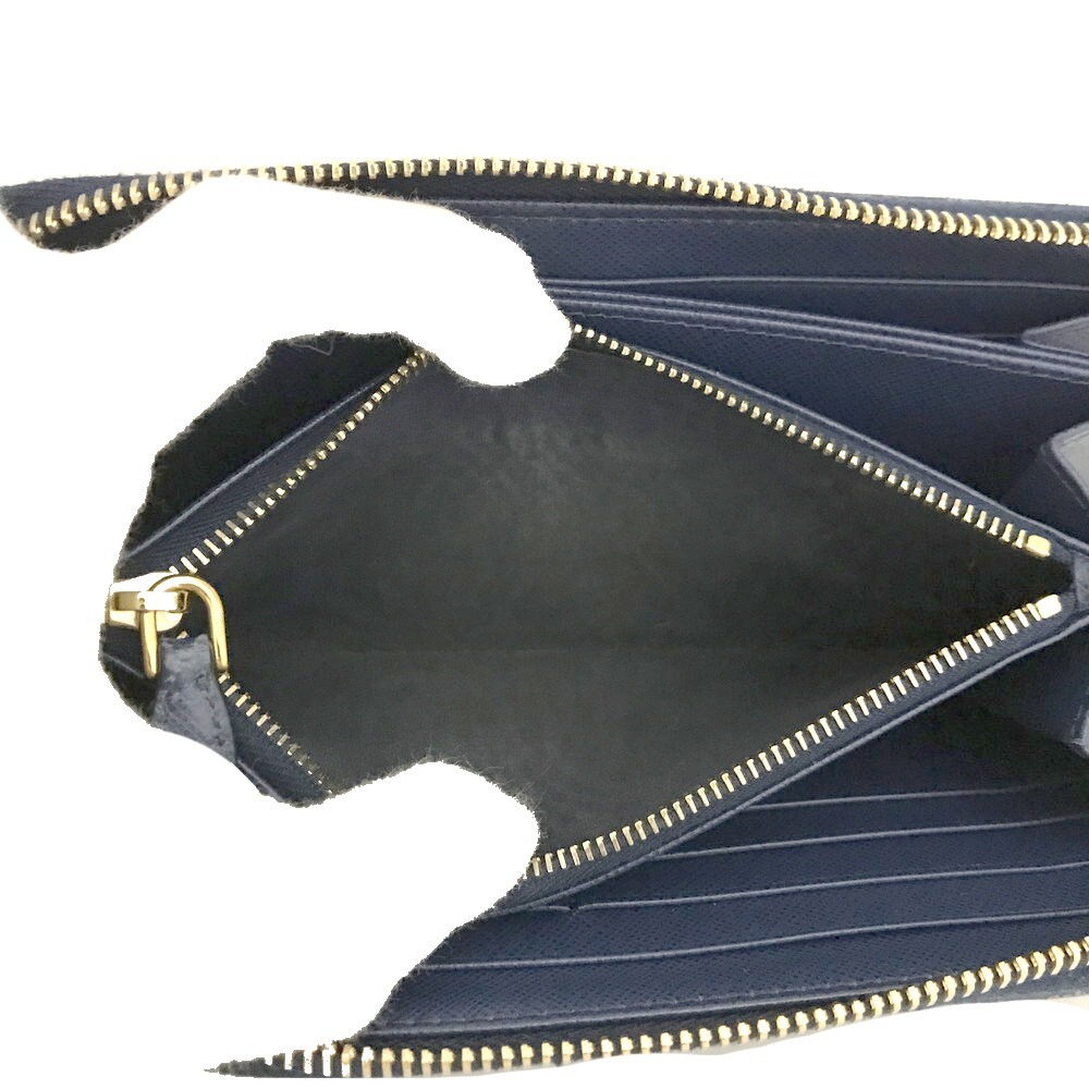 Prada Saffiano Leather Zip Around Long #193684P59 - Picture 6 of 8